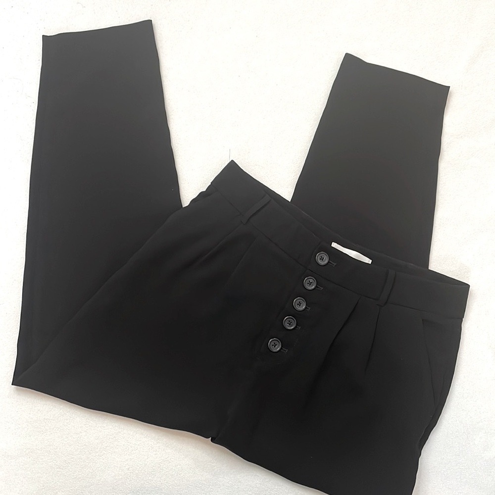 Anthropologie China Black Pants